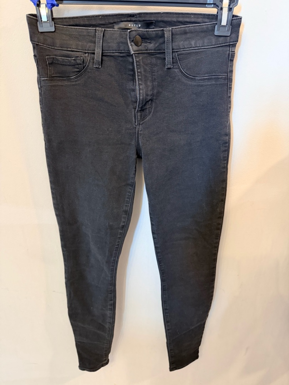 DSTLD Black High-Rise Skinny Jeans for Women